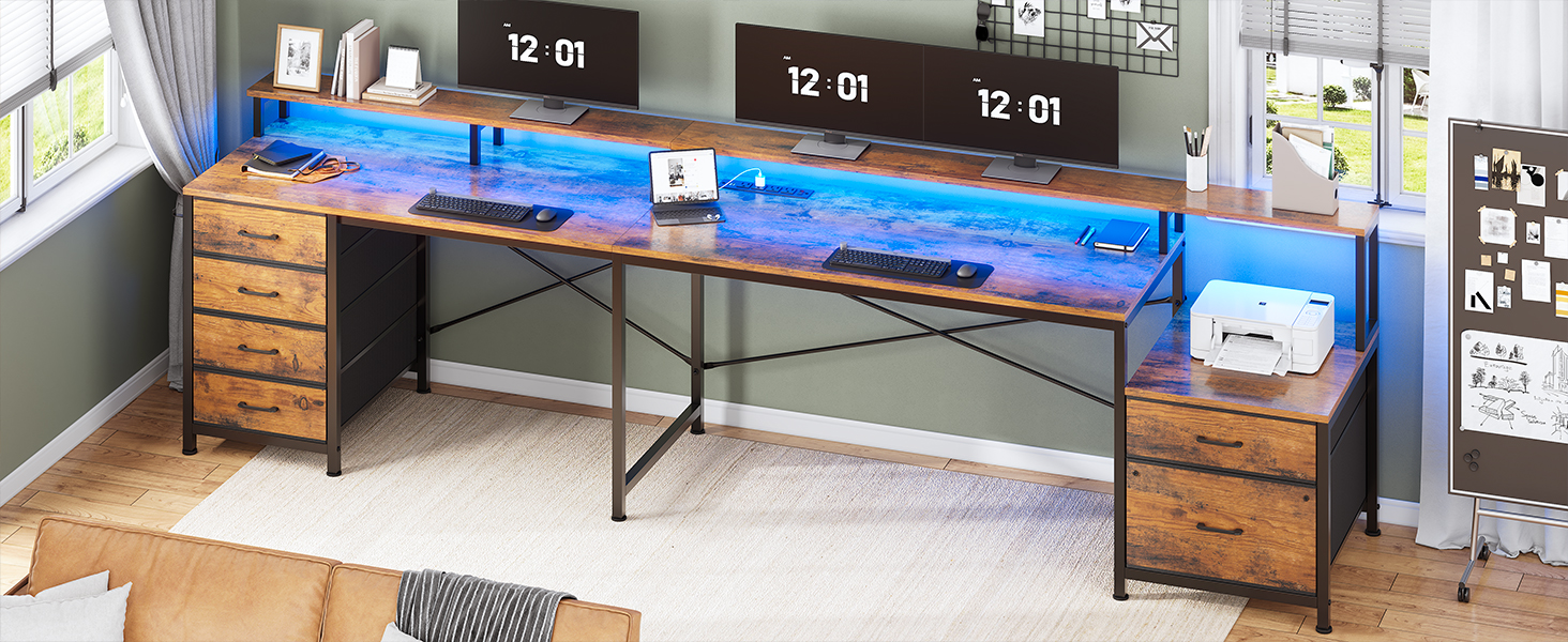 two person desk