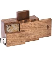 32GB Wooden Flash Drive USB 3.0 TATMOHIK Walnut Wood USB Flash Drive High Speed Thumb Drive Memor...
