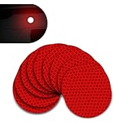 Arwrilt 10 PCS Round Safety Reflectors, High Visibility Reflective Power Adhesive Prism Stickers,...