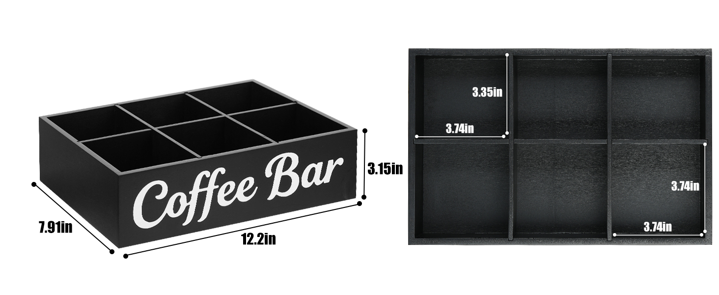 coffee station organizer countertop