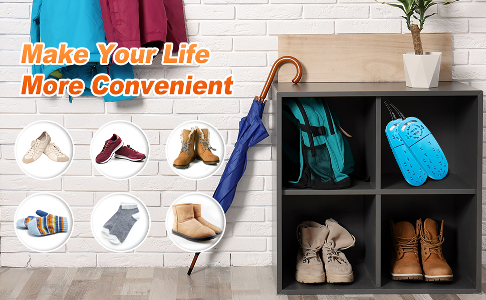 Portable Shoe Dryers for Gloves, Socks, Foot Deodorant