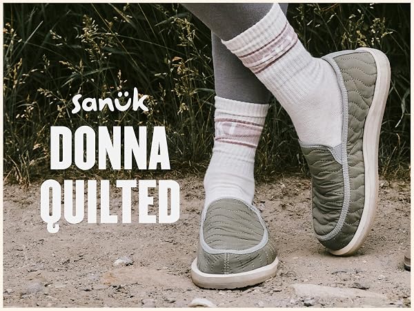 Womens slip-ons comfortable Sanuk shoes