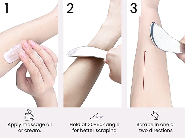 Stainless Steel Gua Sha Muscle Scraper Tool