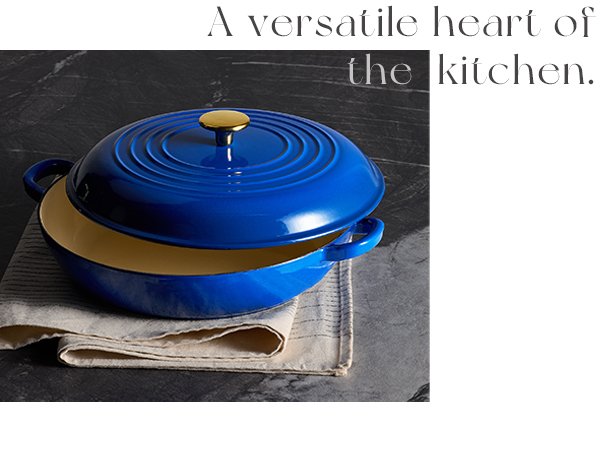 enameledcastironbraiserpanshallowdutchovenskilletfryingpancasserolewithlidcastirondutchoven