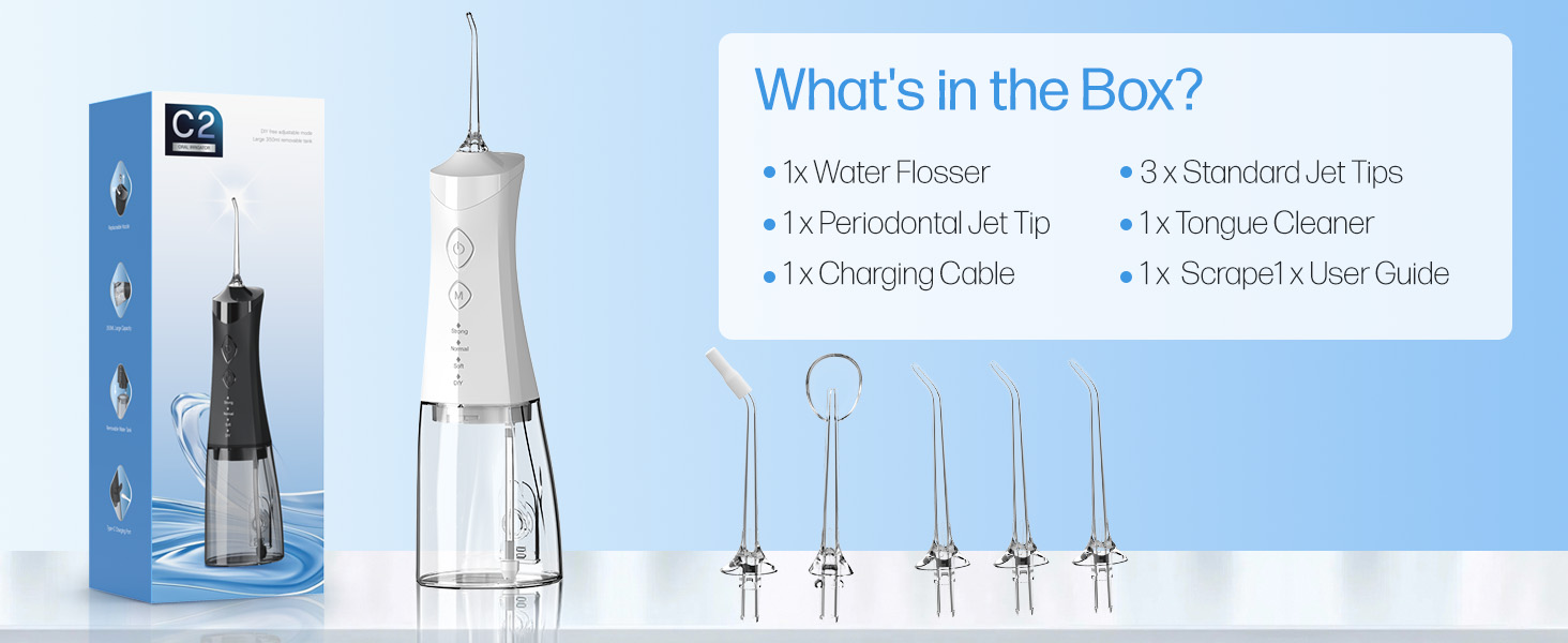 Water Dental Flosser Cordless for Teeth