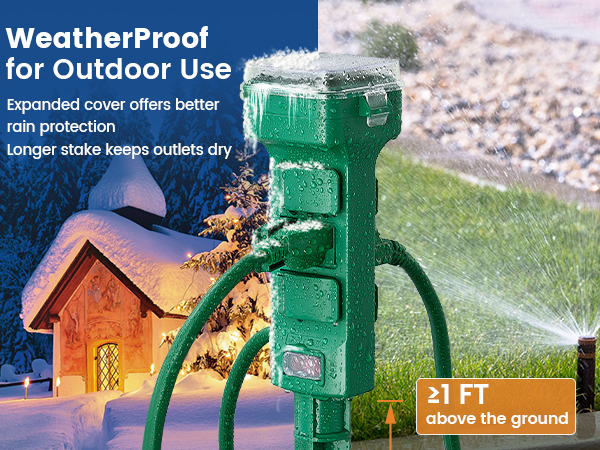 outdoor timer outlet waterproof with remote