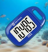OZO Fitness Clip-on 3D Pedometer for Walking Steps Counter with Lanyard, Simple Exercise Tracker ...