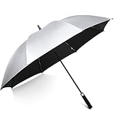 G4Free 54/62 Inch Windproof UV Protection Golf Umbrella Extra Large Silver Coated Automatic Open ...