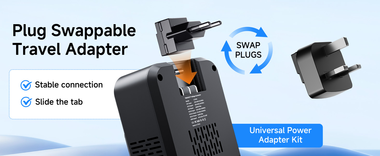 Plug Swappable Travel Adapter