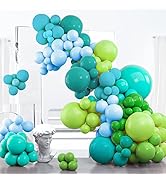 PartyWoo Green Balloon Garland, 100 pcs Shades of Green Balloons Different Sizes Pack of 36 Inch ...