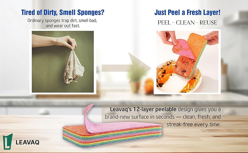 12 layers peelable sponge