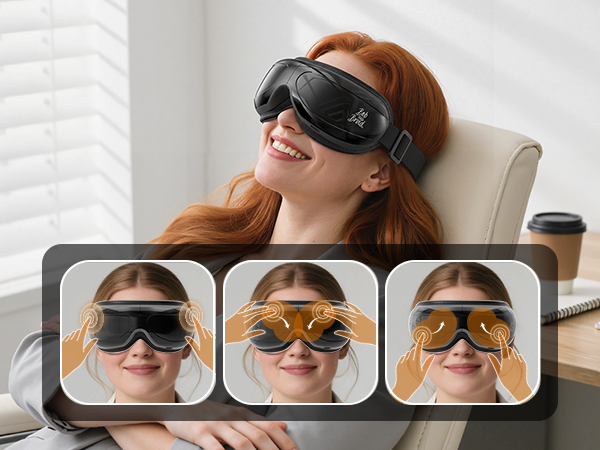 eye massager eye massager with heat and cooling eye mask face massager migraine headache relief
