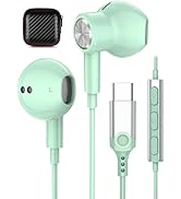 USB C Headphones for Samsung S24 Plus iPhone 15 Pro Max, DAC Ear Buds Type C Earphones with Micro...