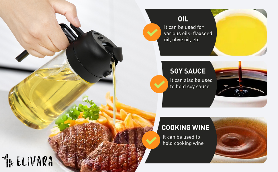 good for cooking oil, soy sauce, etc...