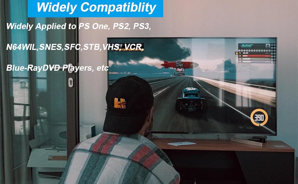 2 AV to HDMI Switcher