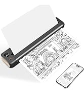 Rongta Portable Printer, Bluetooth Inkless Thermal Printer Wireless for Travel, Compatible with A...