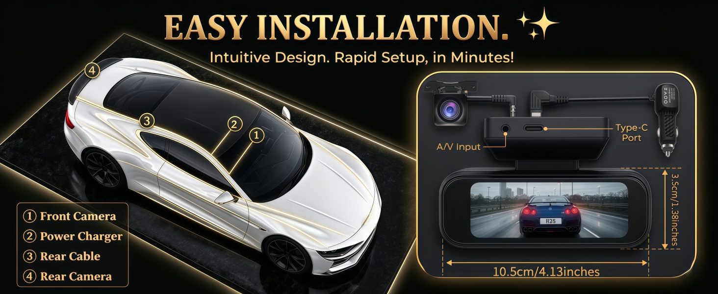 Easy Install Dash Cam