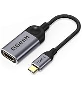 QGeeM USB C to HDMI Adapter 4K Cable, USB Type-C to HDMI Adapter [Thunderbolt 3/4] HDMI for Lapto...