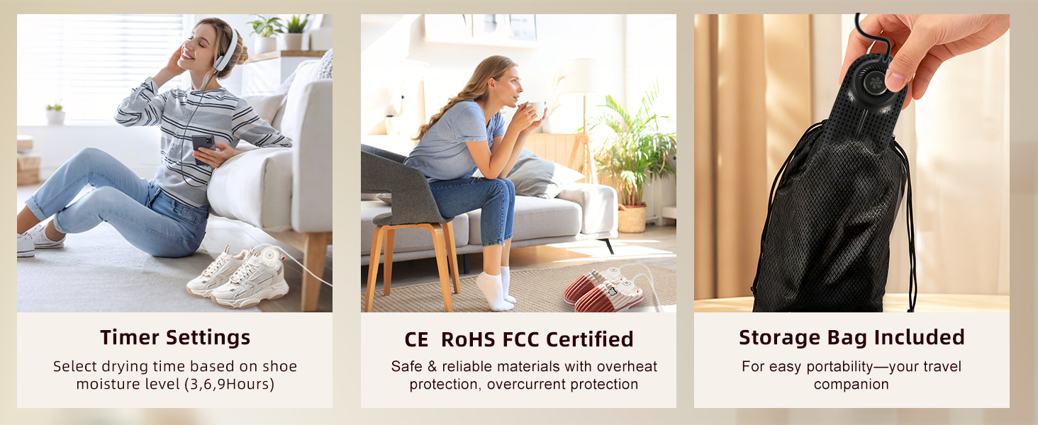 Silent Portable Dryers for Sneakers