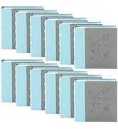 Golden State Art,Photo Album with Memo Writing Space hold 200 4x6 Horizontal Pictures,Leather Vin...