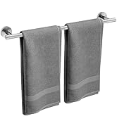 Bubxo Brushed Nickel Towel Bar, 24 Inch Bathroom Towel Rack, Towel Holder Wall Mounted, Thicken S...