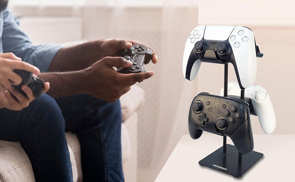 Monzlteck Desktop Controller Holder for PS4/PS5/Xbox ONE/Switch Pro, Controller Organizer