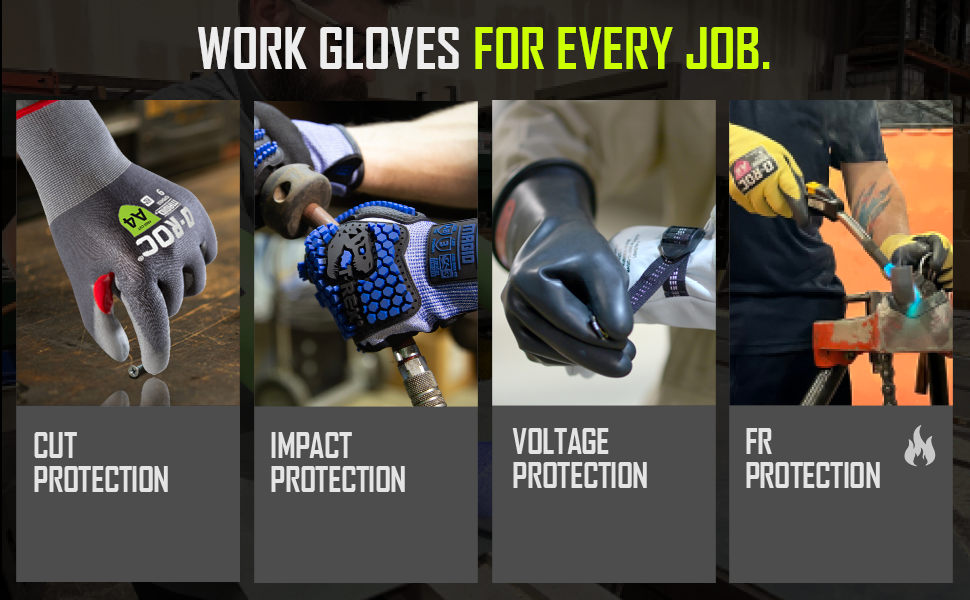 MAGID, Safety Work Gloves,Protective Arm Sleeves, Impact Gloves, Cut Resistant, Safety Glasses