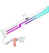 YEZriler GPU Support Bracket White RGB,Graphics Card Stand Brace Holder with Adjustable Length an...