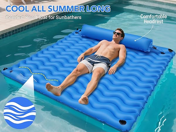 comfort pool float comfortable headrest 