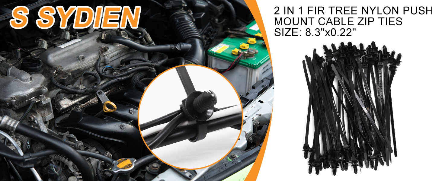 Push Mount Zip Ties