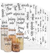 170PCS Food Pantry Labels, Kitchen Container Storage Labels Spice Organize Storage Jars Boxes Bot...