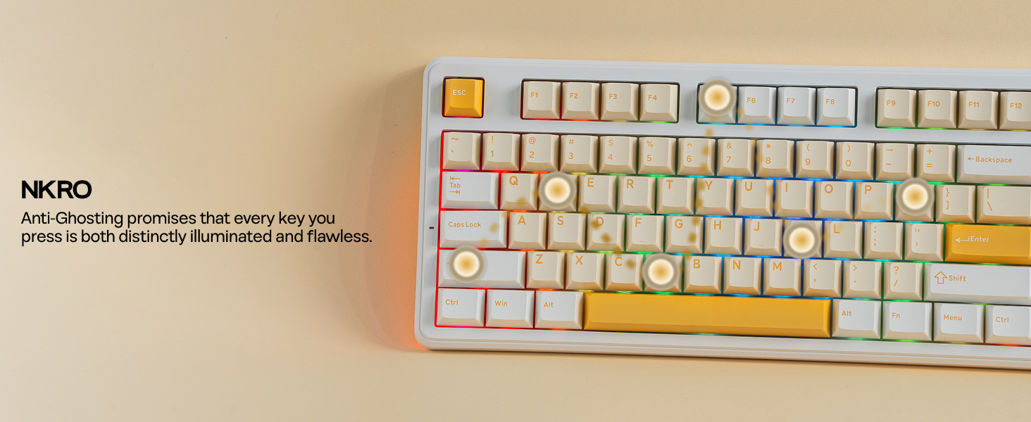 AK870 V2 White Yellow