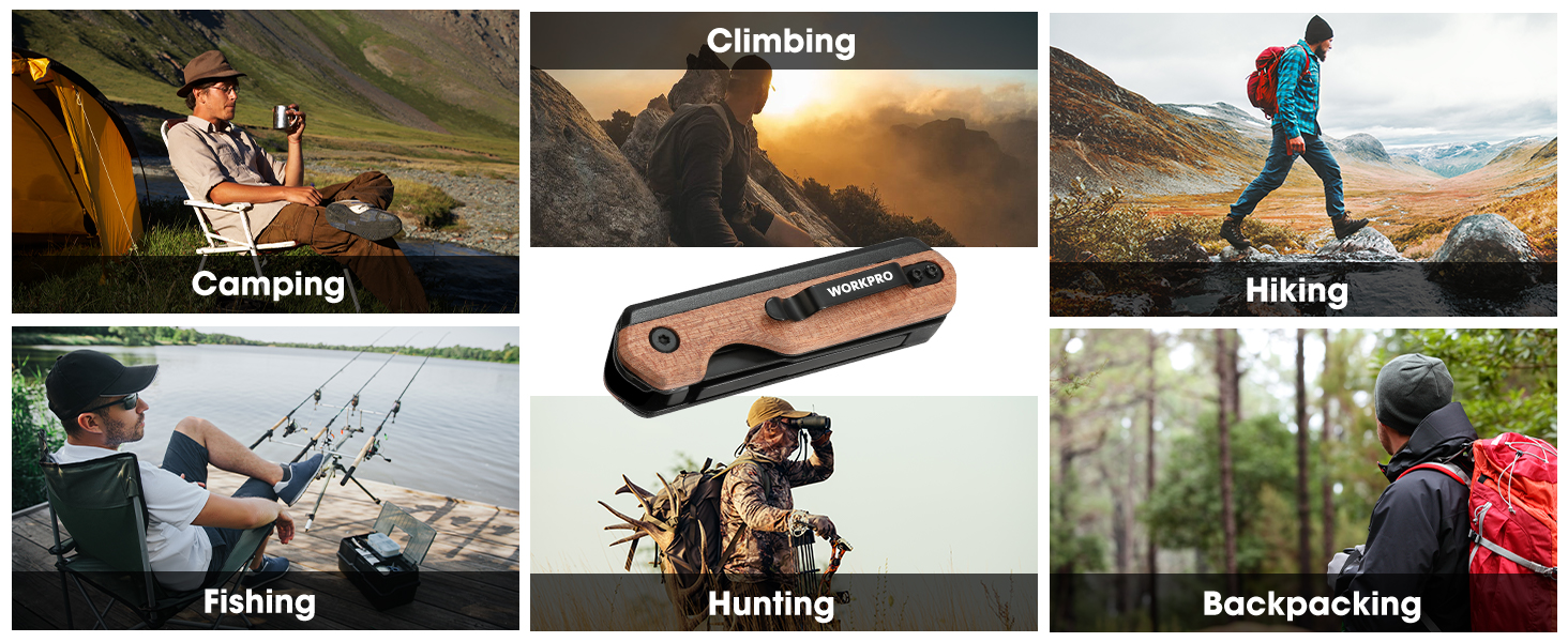 utility knife box cutter opener folding razor blade belt pocket heavy duty camping quick change