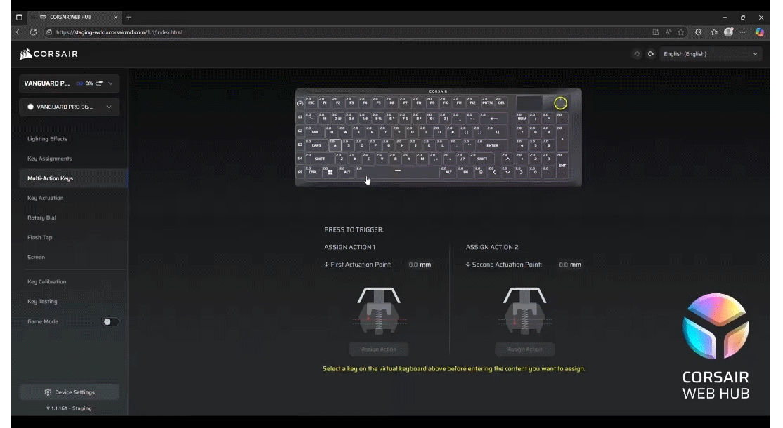 Corsair Vanguard 96 Wired Mechanical Gaming Keyboard