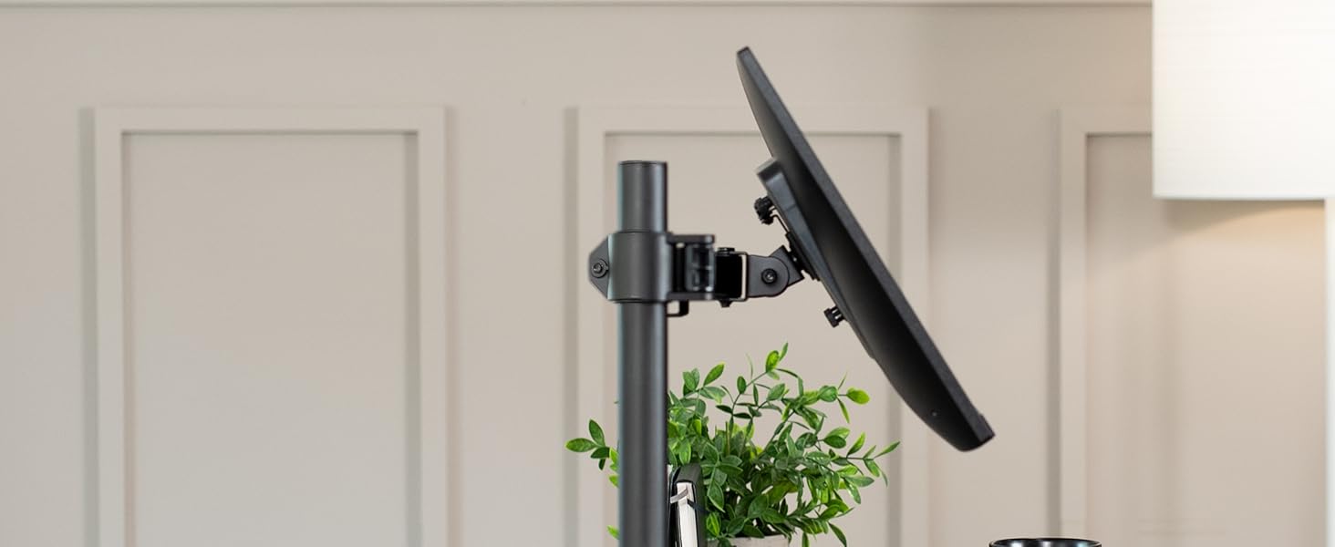 Single monitor pointing up