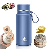 FLINBIUS 28 oz Insulated Water Bottle with Tea Strainer,Maintain Hot or Cold, Leak-Proof, Double ...