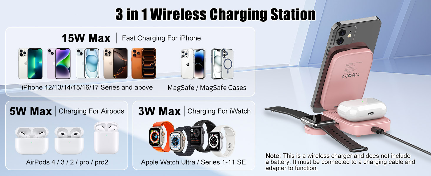 3 in 1 charging station apple
