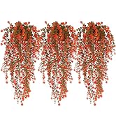 Fall Artificial Hanging Plants Artificial Fall Flowers Faux Autumn Plants Faux Hanging Plants Art...