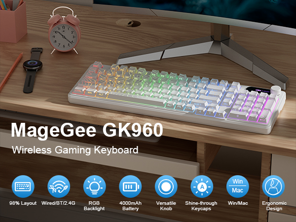 MageGee GK960 Wireless Gaming Keyboard