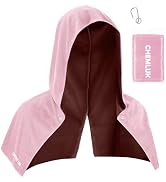 CHEMLUK Cooling Towels for Neck and Face: Instant Cool Hoodie Towel - Pink | UPF50, Quick Dry, Br...