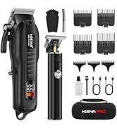 HIENA PRO Professional Hair Clippers Set for Men Cordless Hair Cutting Kit Barber Kit Rechargeabl...