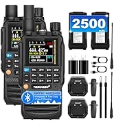 TIDRADIO TD-H3 Ham Radio 8-Band Long Rechargeable 2500mAh Large Batteries Range Walkie Talkies Re...