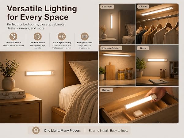 Versatile Lighting Closet Kitchen Cabinet for Every Space