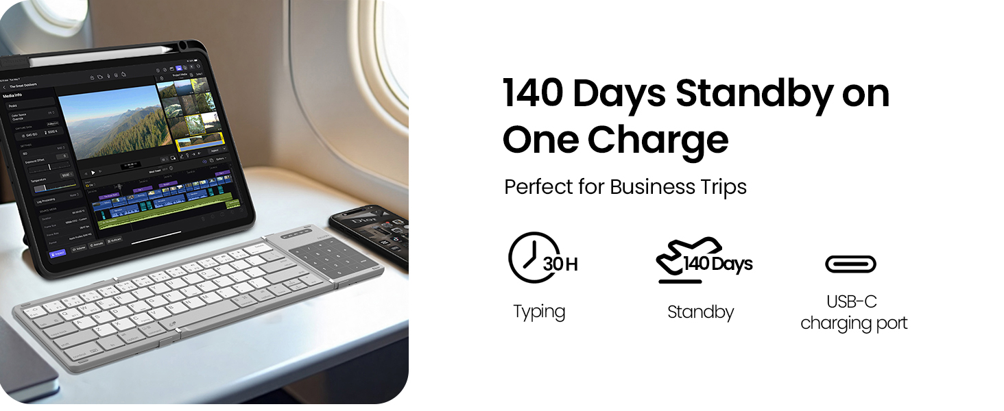 foldable keyboard with touchpad