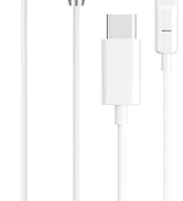 USB-C Headphones for iPhone 17 16 15, Wired Earbuds with Mic &amp; Remote Control, Nosie Reduction He...