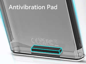 5gbps usb 3.0 Transparent White Enclosure for hard drive 