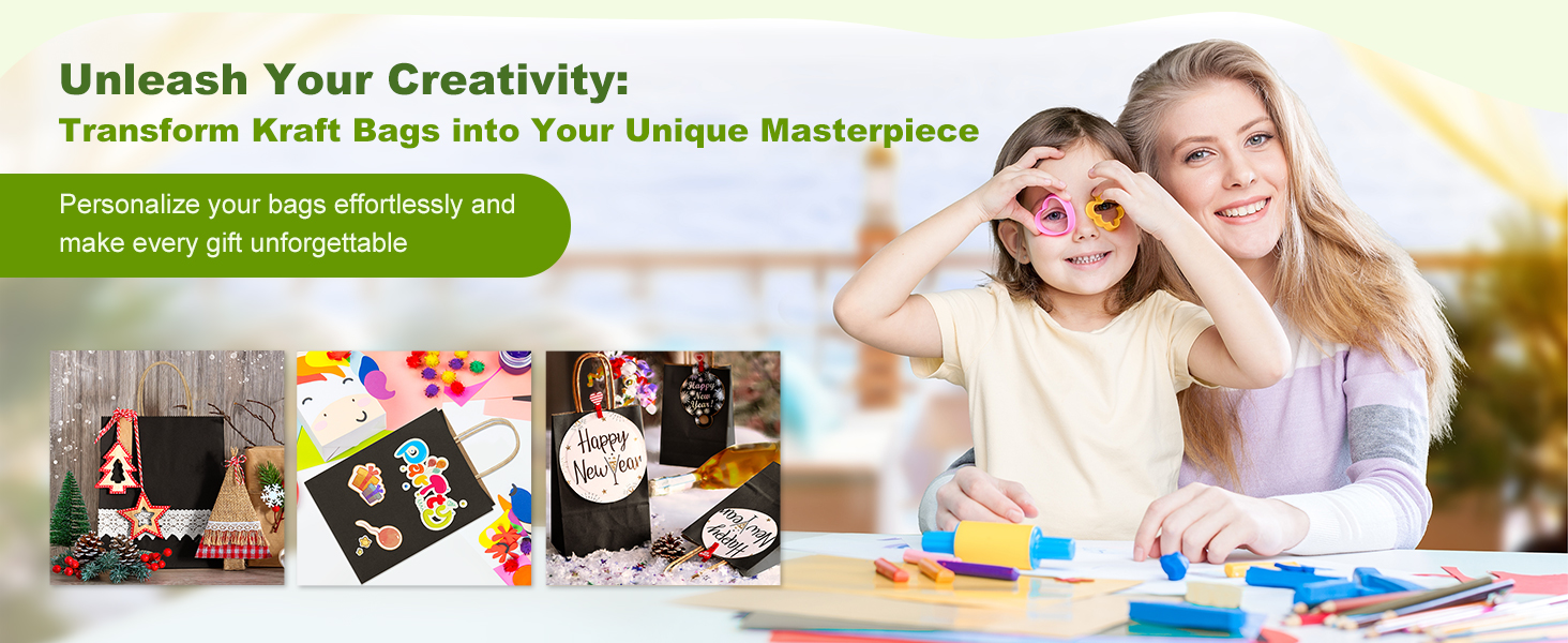 Customized Gift Bags black