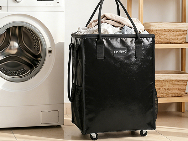rolling tote reusable grocery bag on wheels bag on wheels rolling tote with wheels and handle