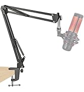 QuadCast Boom Arm Mic Stand, Adjustable Suspension Boom Scissor Arm Stand for HyperX QuadCast, Qu...