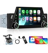 AppIe Carplay Single Din Radio with Android Auto,5.1 Bluetooth,5.0inch HD Touchscreen Radio,18-Pr...